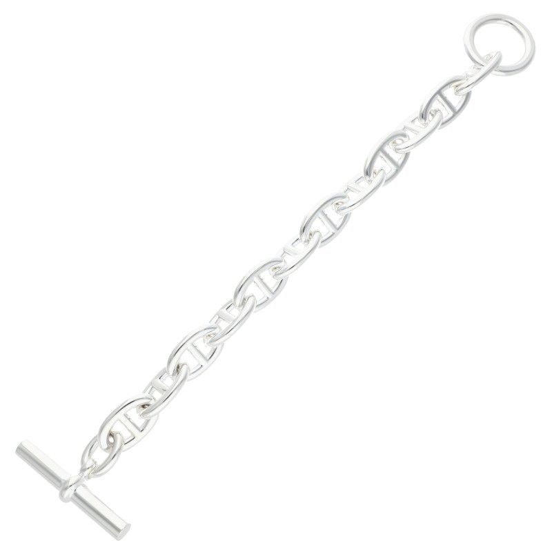 エルメス  Chaine d'Ancre TGM シェーヌダンクルTGMシルバーブレスレット メンズ 12LINK エルメス Chaine d'Ancre TGM シェーヌダンクルTGMシルバー