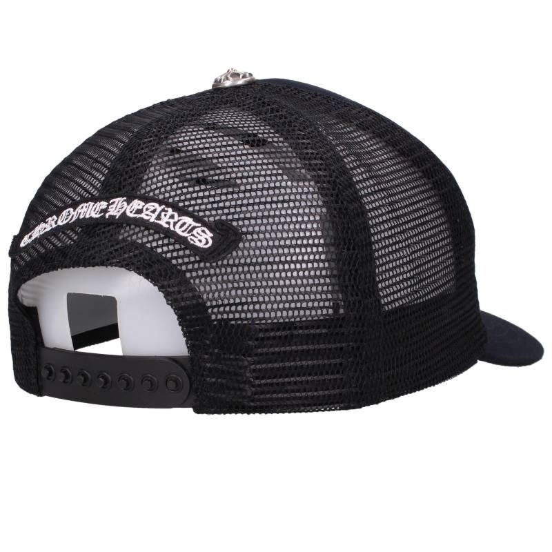 クロムハーツ TRUCKER CAP/レザーパッチトラッカー セメタリーレザー