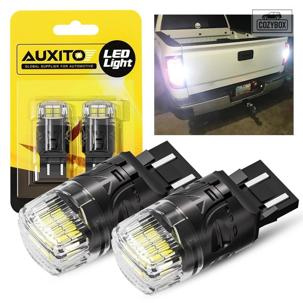T20 W21⁄5W 0 LED バルブ | ダブル ホワイト 爆光 レッド ランプ LED