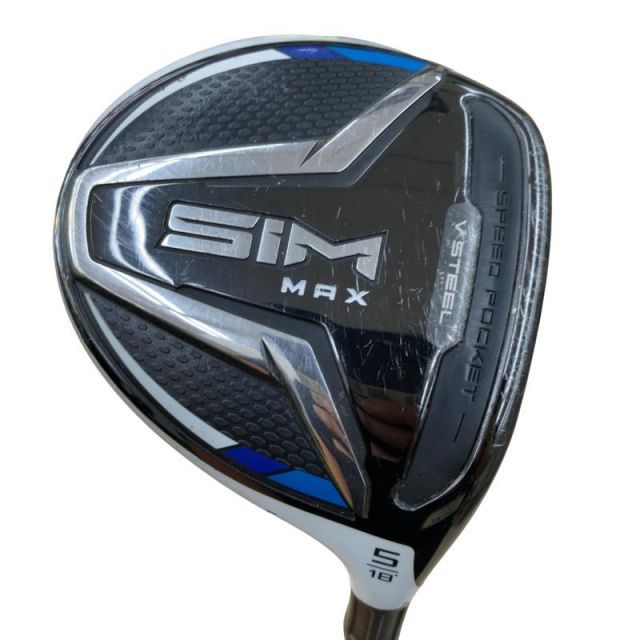 【中古】 テーラーメイド SIM MAX 5W フェアウェイウッド FW リシャフト (フレックスその他) メンズ 男性用 右利き 右用 Cランク ゴルフクラブ