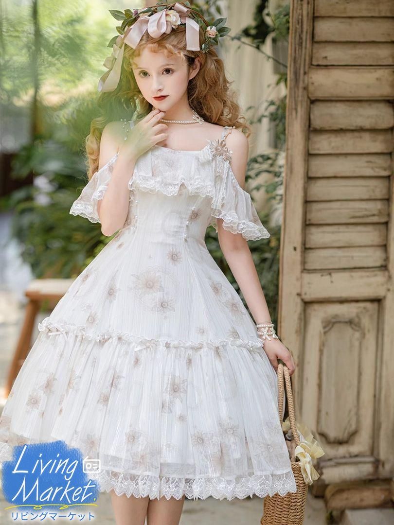 豪華姫系 lolita 可愛 レトロ風 オリジナル jsk ロリータ ワンピース 美しい刺繍 ワンピース ゴスロリ風 キャラクター衣装 学園祭用 文化祭用 舞台演出用 日常着 プレゼント用 レディース用CS628P167