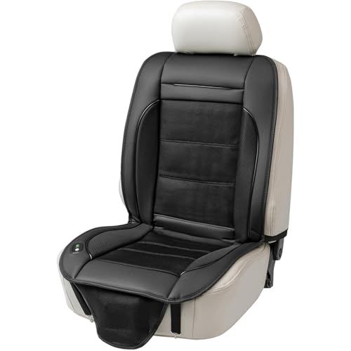 ボンフォーム(BONFORM) 送風クッション エアーブロー12V ダブル サイズ：520×1100mm カラー：ブラック 座面のムレ防止 強力ファン内蔵 5453-07BKｍａ