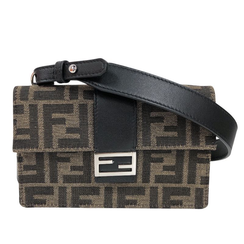 フェンディ FENDI ズッカマルスピオバケット　ショルダーバッグ 7M0295 ブラウン キャンバス レディース ショルダーバッグ