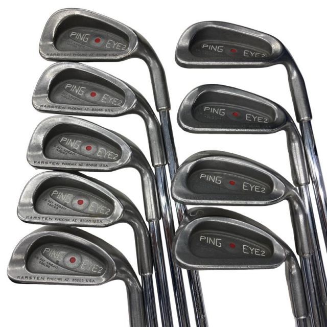 【中古】 ピン EYE 2 ステンレス 9S アイアンセット IR ZZ LITEスチール (フレックスUNI) メンズ 男性用 右利き 右用 Cランク ゴルフクラブ