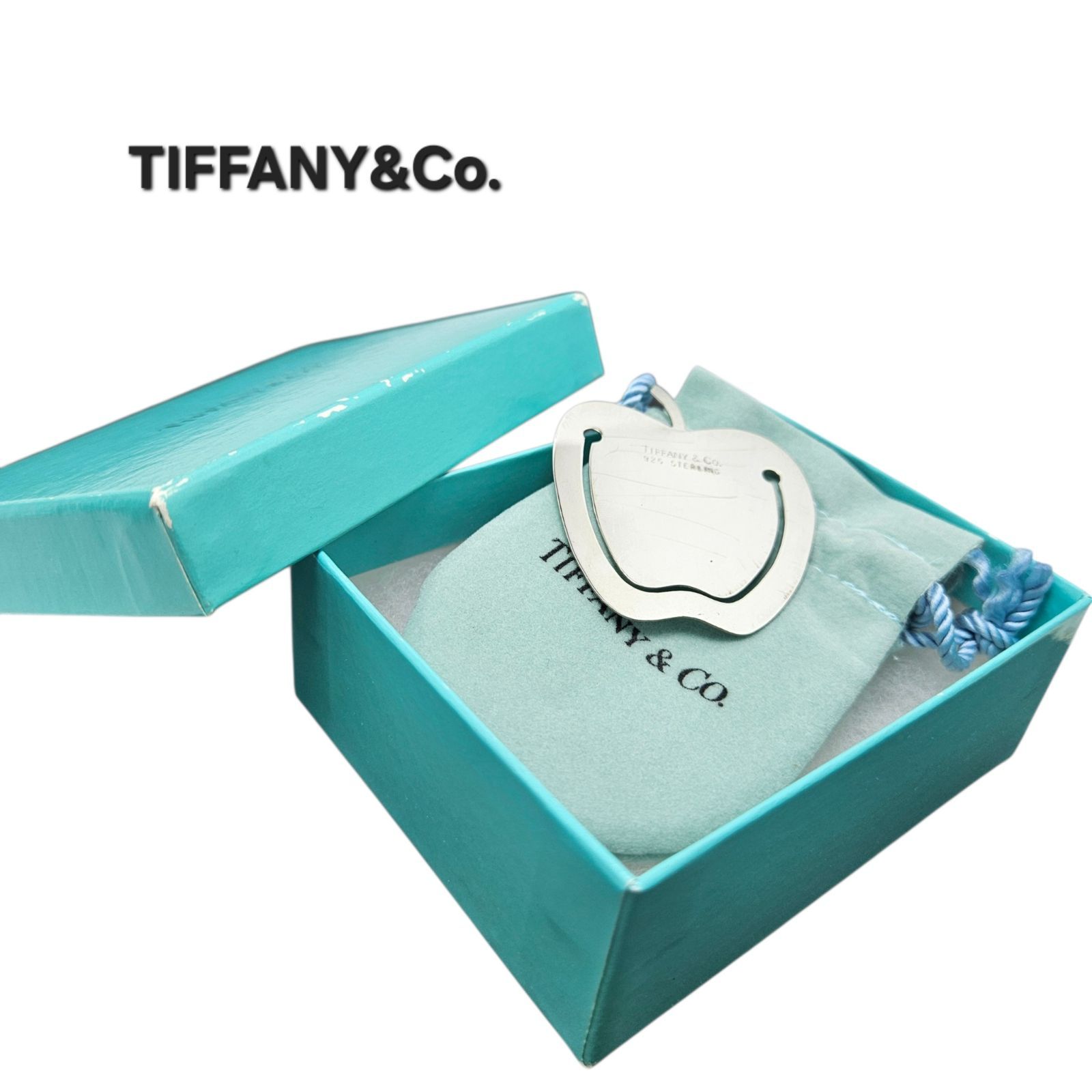 TIFFANY ブックマーカー マネークリップ アップル シルバー
