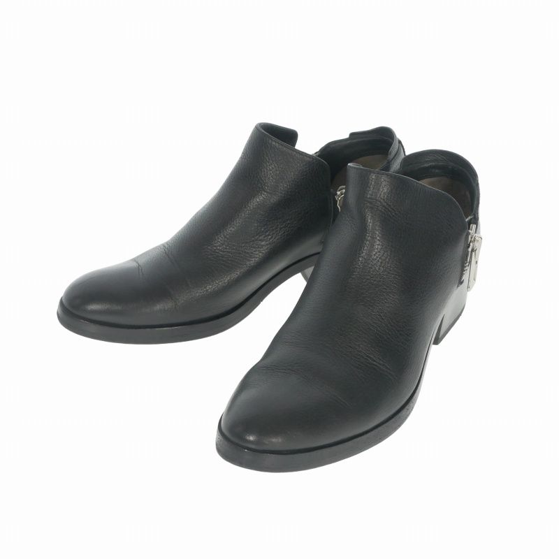 3.1 フィリップリム 3.1 phillip lim Alexa サイドジップ レザー アンクル ショートブーツ 靴 37 ブラック 黒 SHE6-T186SPX