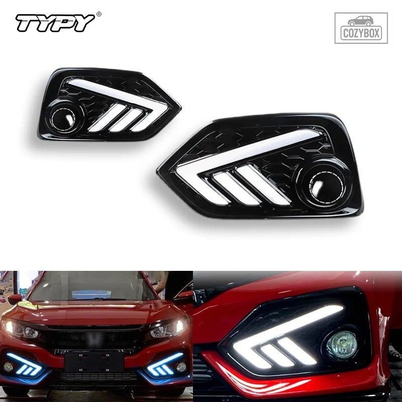 車用 LED ウィンカーランプ DRL デイタイムランニングライト 2個セット ホンダ シビ