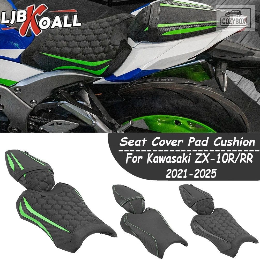 フロント/リア ドライバー/パッセンジャー シート カバー ピリオン カワサキ ZX-10R/R