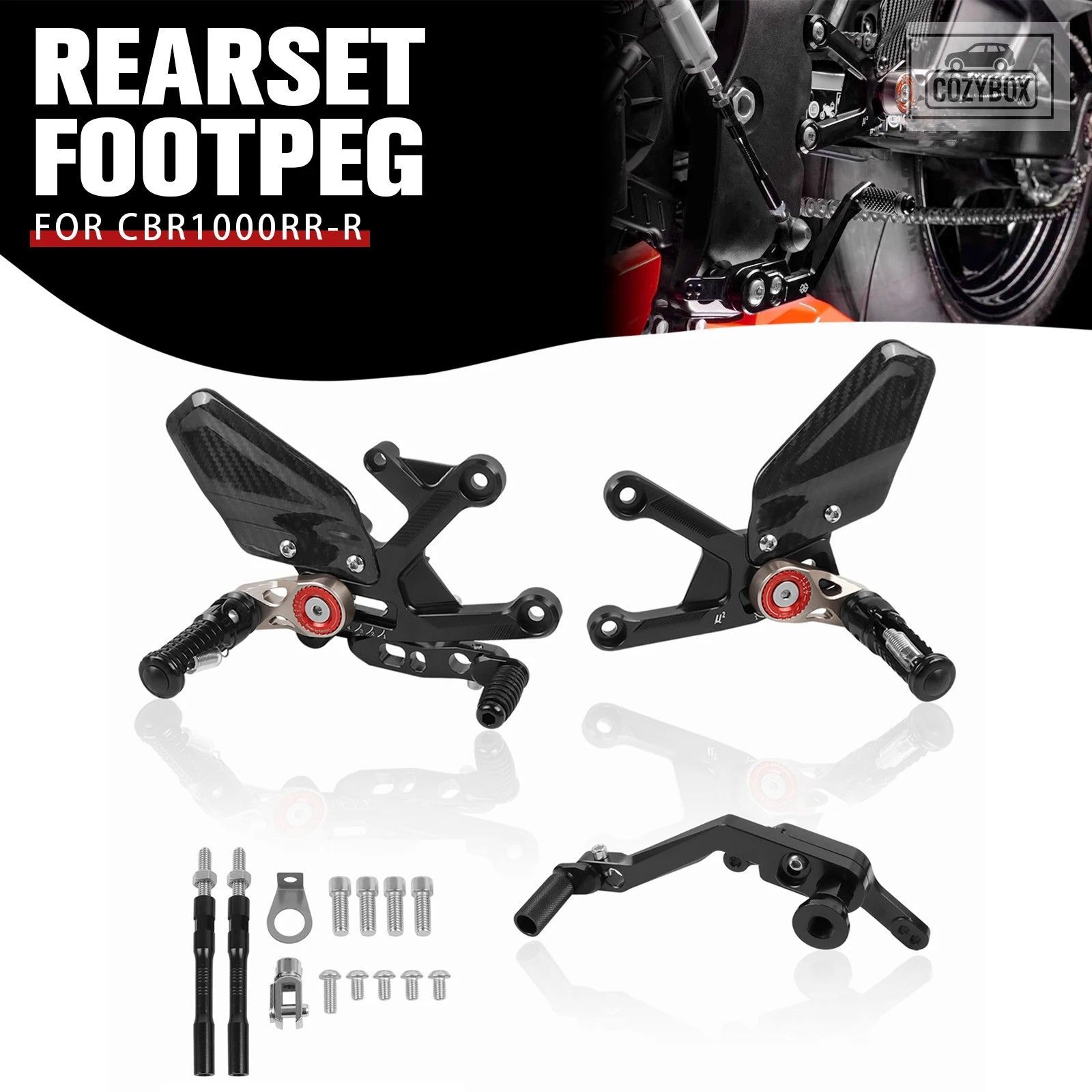ホンダ CBR1000RR-R R R 2021-2024 フットペグ リアセット フットペグ ペダル フッ