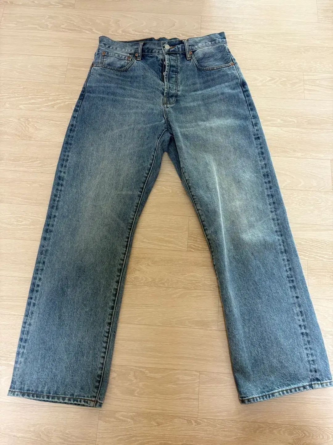 OUTSTANDING 30S CINCH BACK SELVEDGE WIDE PANTS
