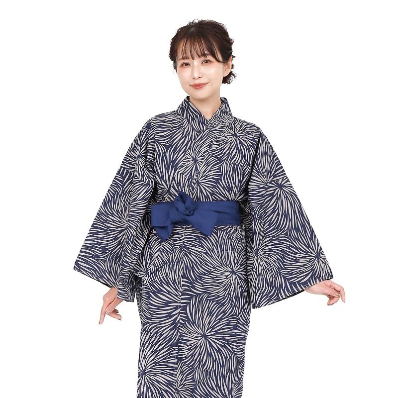 新品】 [Fuuka] 旅館浴衣 帯 2点 セット 男女兼用 温泉 浴衣 リネン 色