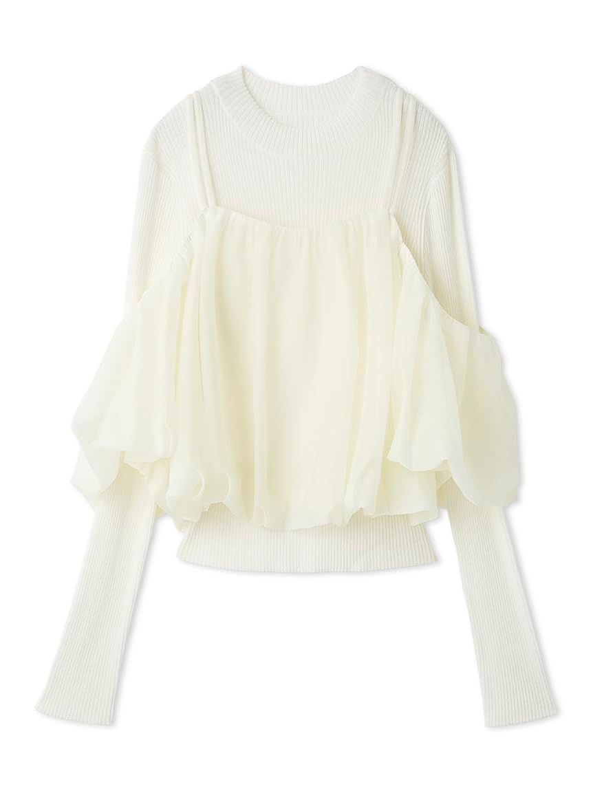 新品 [スナイデル] オフショルレイヤードニットプルオーバー SWNT255130 レディース WHT Free Size 8,326円