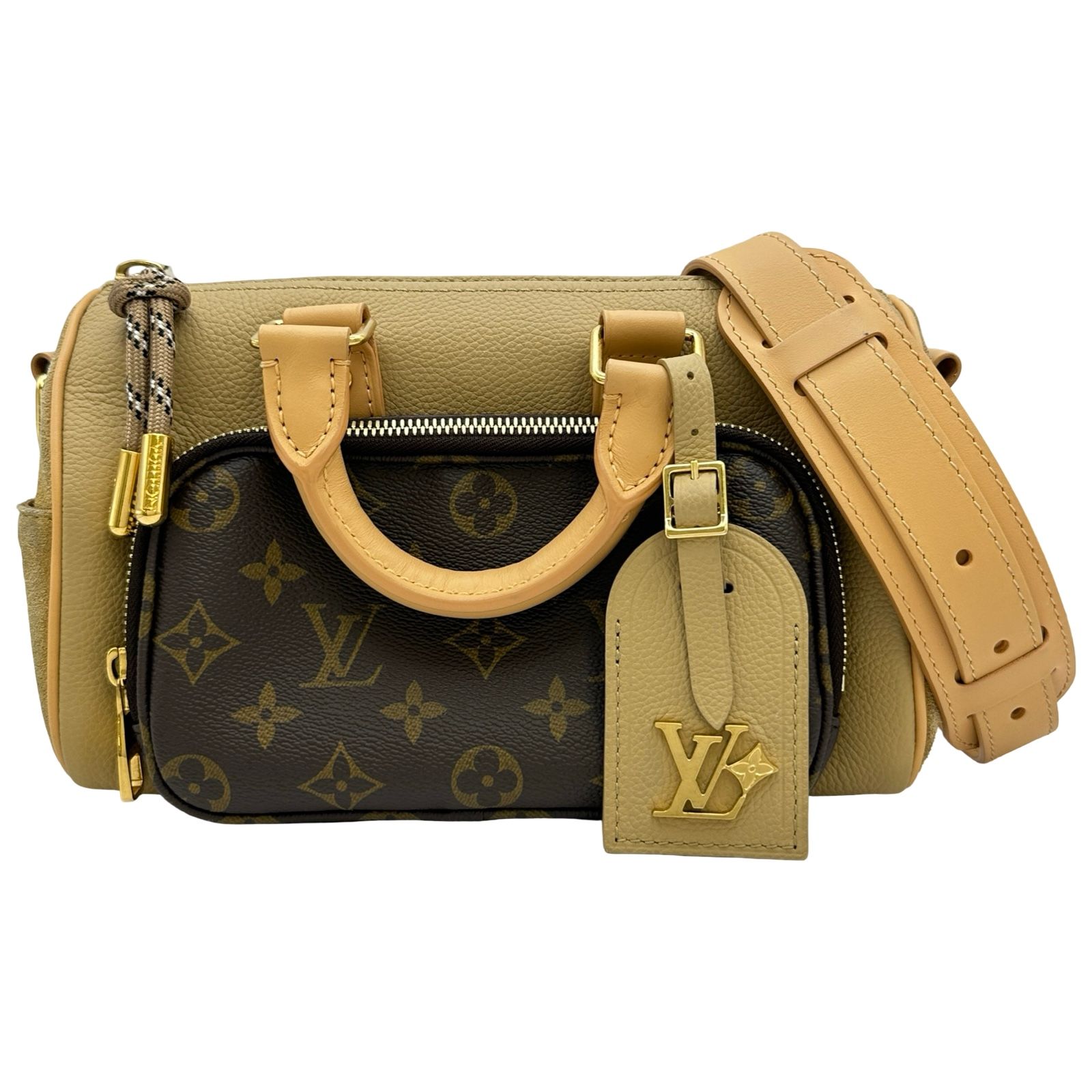 ルイ・ヴィトン LOUIS VUITTON キーポル・バンドリエール 25 M12627 ブラウン モノグラム・トリヨンレザー・スエード レディース ボストンバッグ