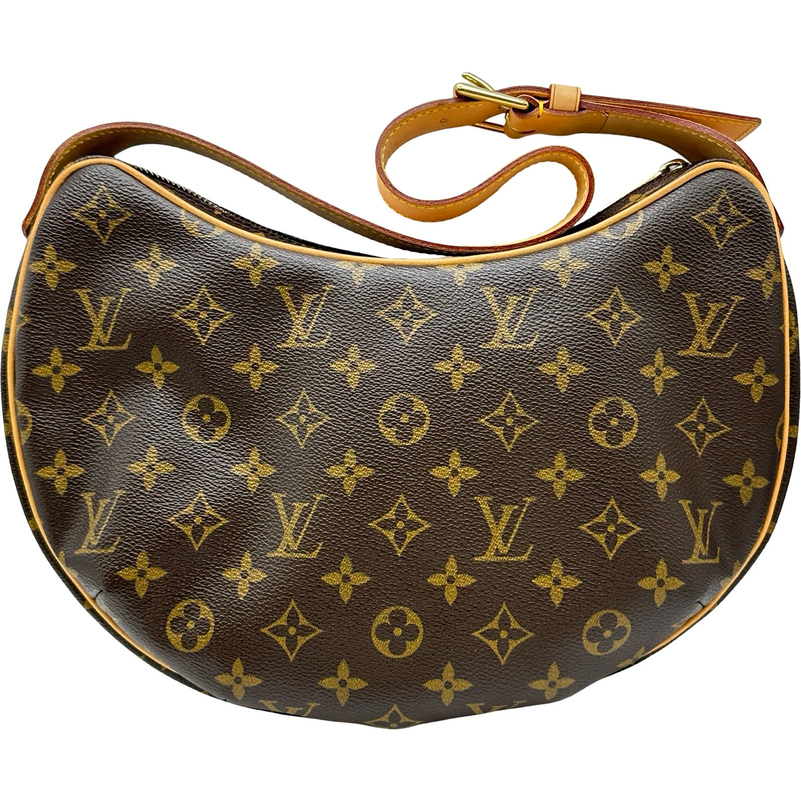 ルイ・ヴィトン LOUIS VUITTON クロワッサンMM M51512 ブラウン モノグラムキャンバス レディース ショルダーバッグ