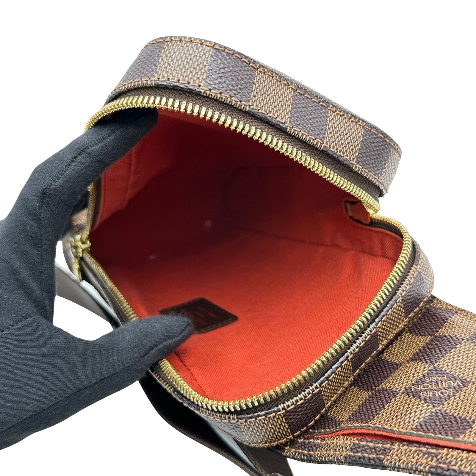 ルイ・ヴィトン LOUIS VUITTON ジェロニモス N51994 ブラウン ダミエ