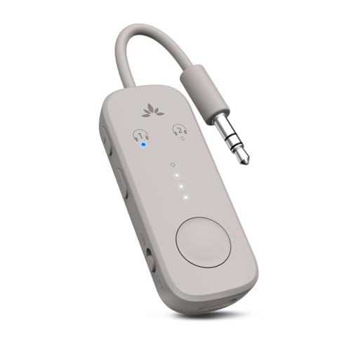 【新品】Avantree Relay - プレミアム飛行機用Bluetooth 5.3アダプター、2台のAirPodsまたはヘッドフォン接続可能、aptX Adaptive対応、3.5mm AUXジャック搭載ワイヤレスオーディオトランスミッタ e557ef7a