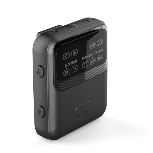 【新品】eppfun Auracast & Bluetooth 5.4 オーディオレシーバー トランスミッター APTX-Adaptive対応ブルートゥース 送信機/受信機 スピーカー、車載、ステレオシステム 等に適用 9f8b8772
