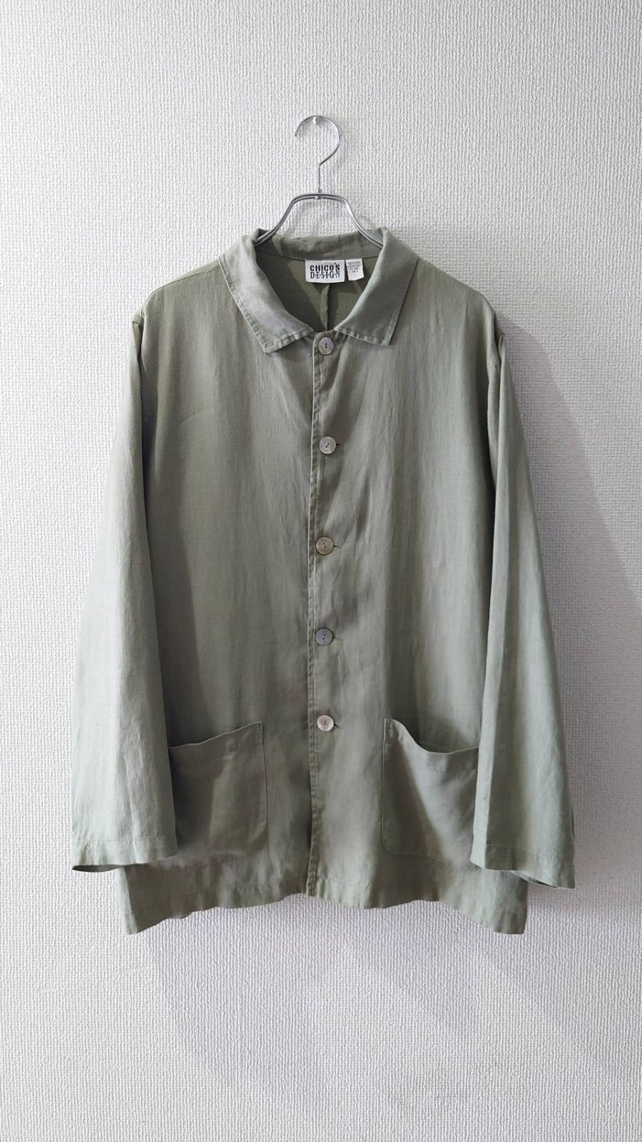90’s CHICO'S DESIGN Linen overshirt Women's:2