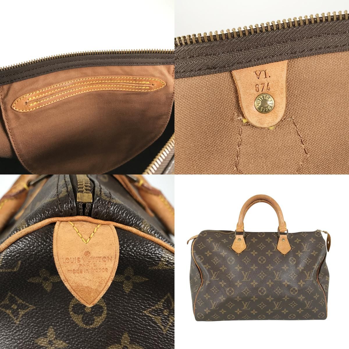 ルイ・ヴィトン LOUIS VUITTON モノグラム スピーディ 35 M41524 PVC