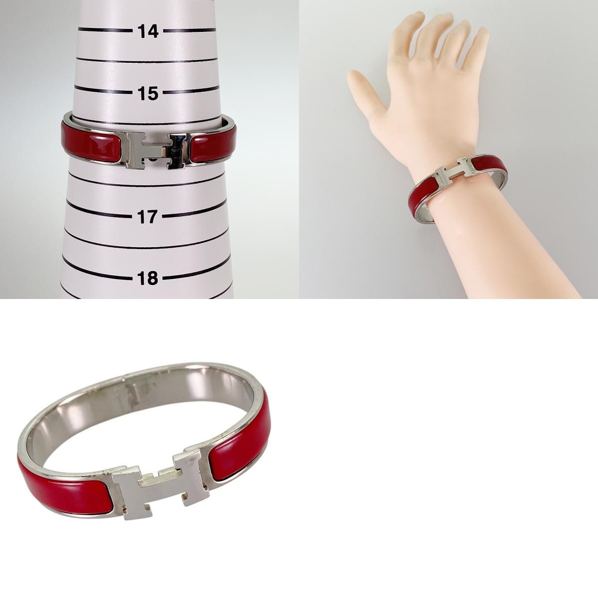 エルメス HERMES クリッククラック PM メタル バングル st【中古
