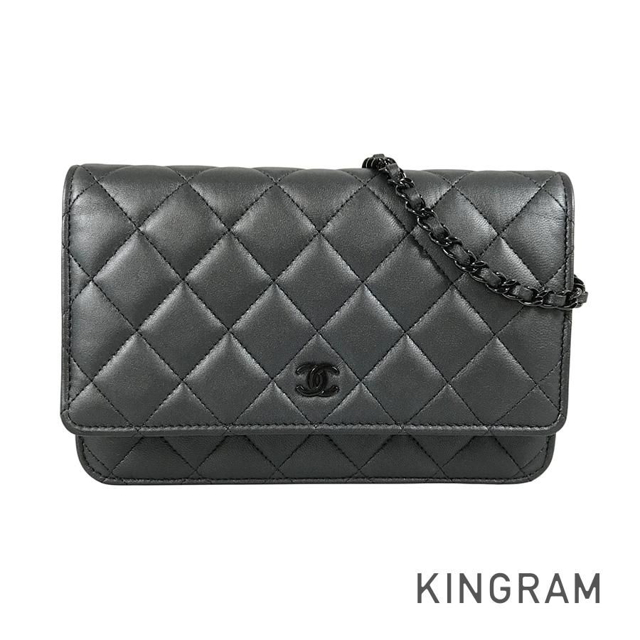 シャネル CHANEL マトラッセ ラムスキン ウォレットバッグ sh【中古】