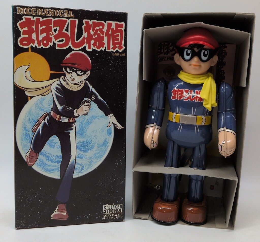 ビリケン商会 ゼンマイ歩行ブリキ まぼろし探偵 220mm
