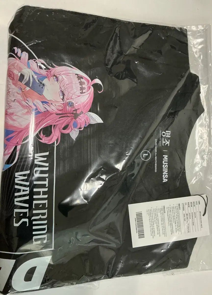 명조 MUSINSA デニア コラボ 半袖Tシャツ L