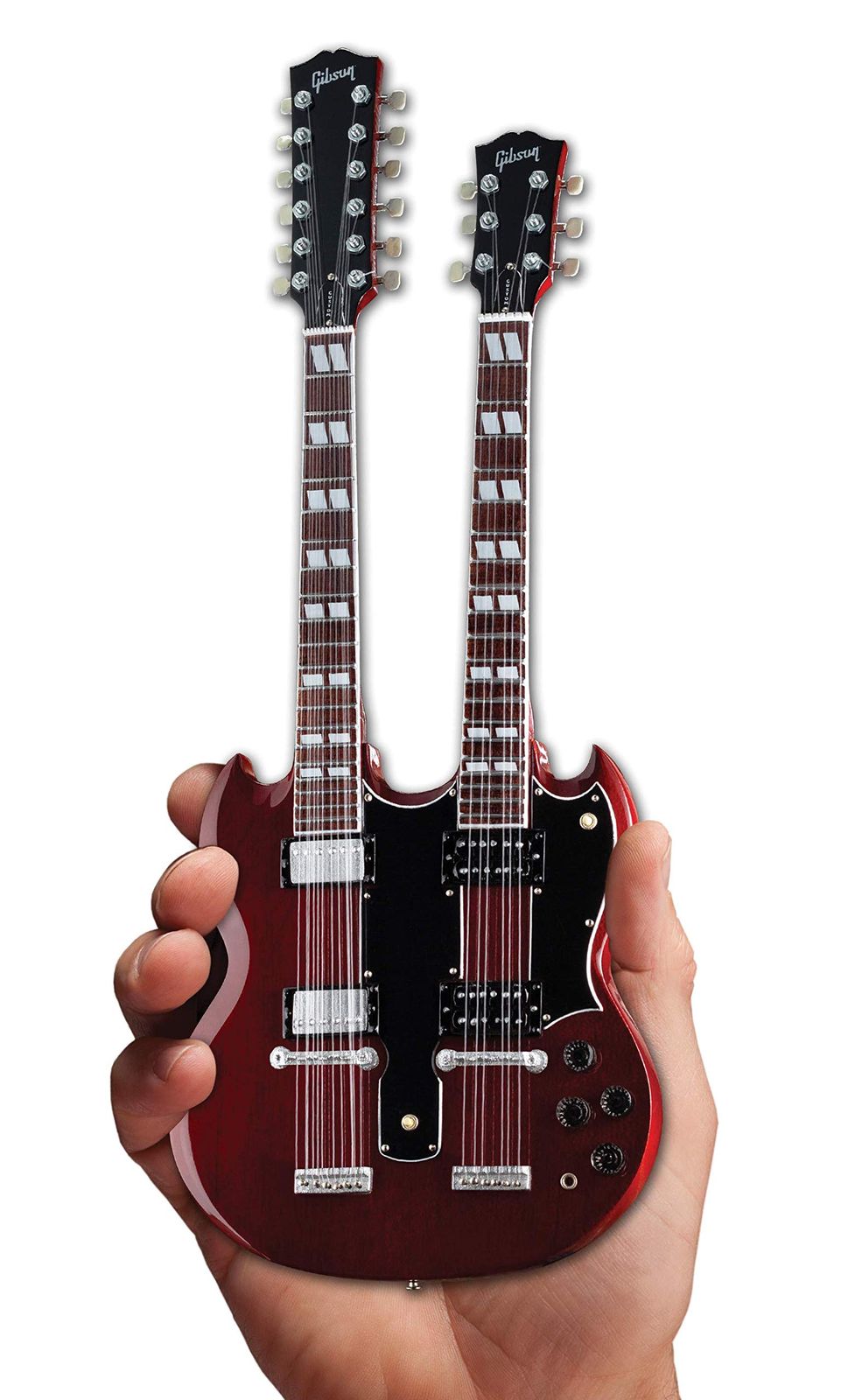 Gibson SG EDS-1275 Doubleneck Cherry Mini Guitar Replica Collectible
