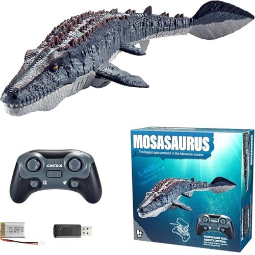 Azmio ラジコン 恐竜 モササウルス 海洋動物 リモコン操作 防水 水中プレイ可能 プレゼント (モササウルス) [並行輸入品]e 8a5997ed