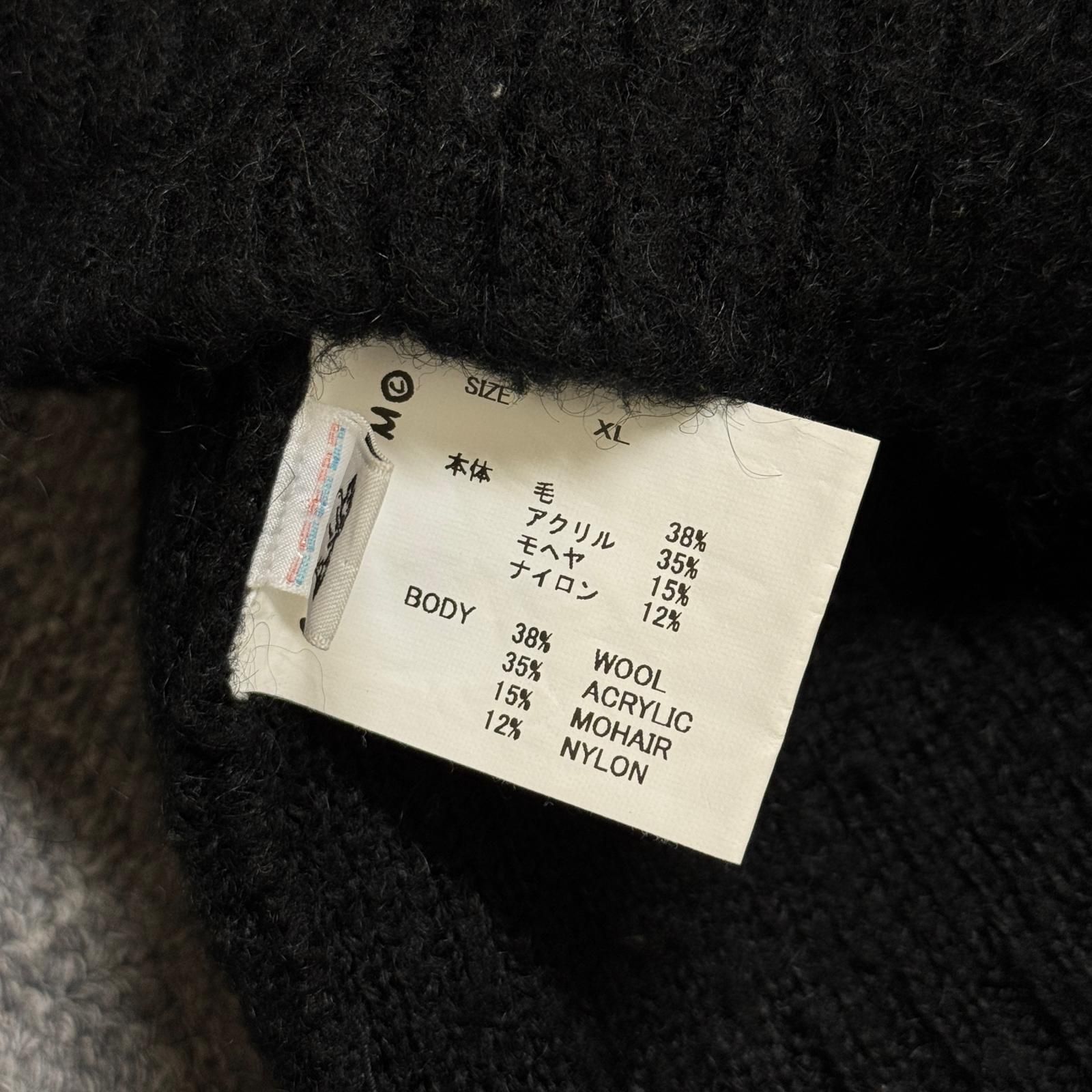 参考上代68200円 SAINT MICHAEL 24AW MOHAIR CARDIGAN モヘア カーディガン ニット セントマイケル SM-YS1-0000-057 ブラック XL (18856M) 参考上代68200円 SAINT MICHAEL 24AW MOHAIR CARDIGAN モヘア カーディガン ニット セントマイケル SM-YS1-0000-057 ブラック XL (18856M)