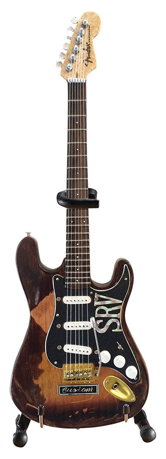 Axe Heaven Stevie Ray Vaughan Custom Mini Guitar Replica Collectible