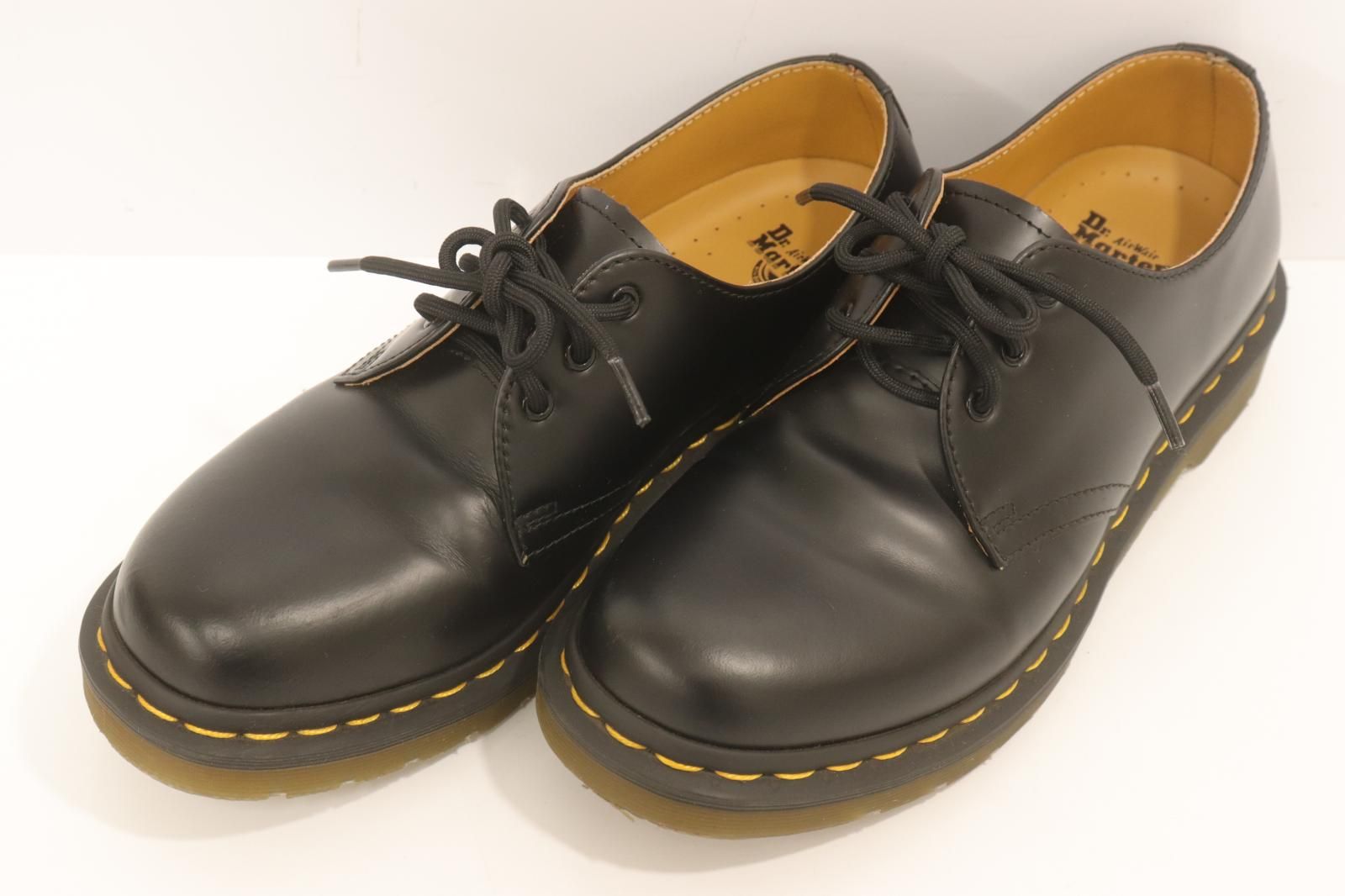 【中古】 DR.MARTENS レディースレザーシューズ US7 3ホールシューズ 1461 DR.MARTENS US7 黒 ブラック 無地