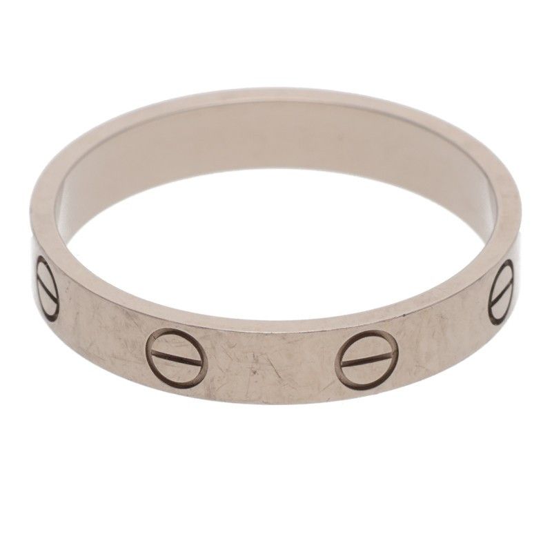カルティエ MINI LOVE RING/ミニラブリング K18WGリング メンズ 59/19