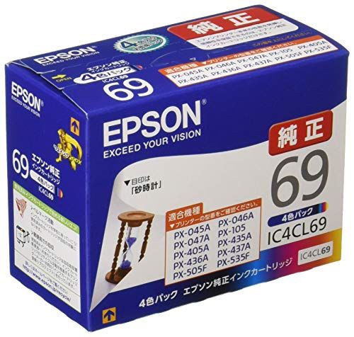 エプソン 純正 インクカートリッジ 砂時計 IC4CL69 4色パックｍａ