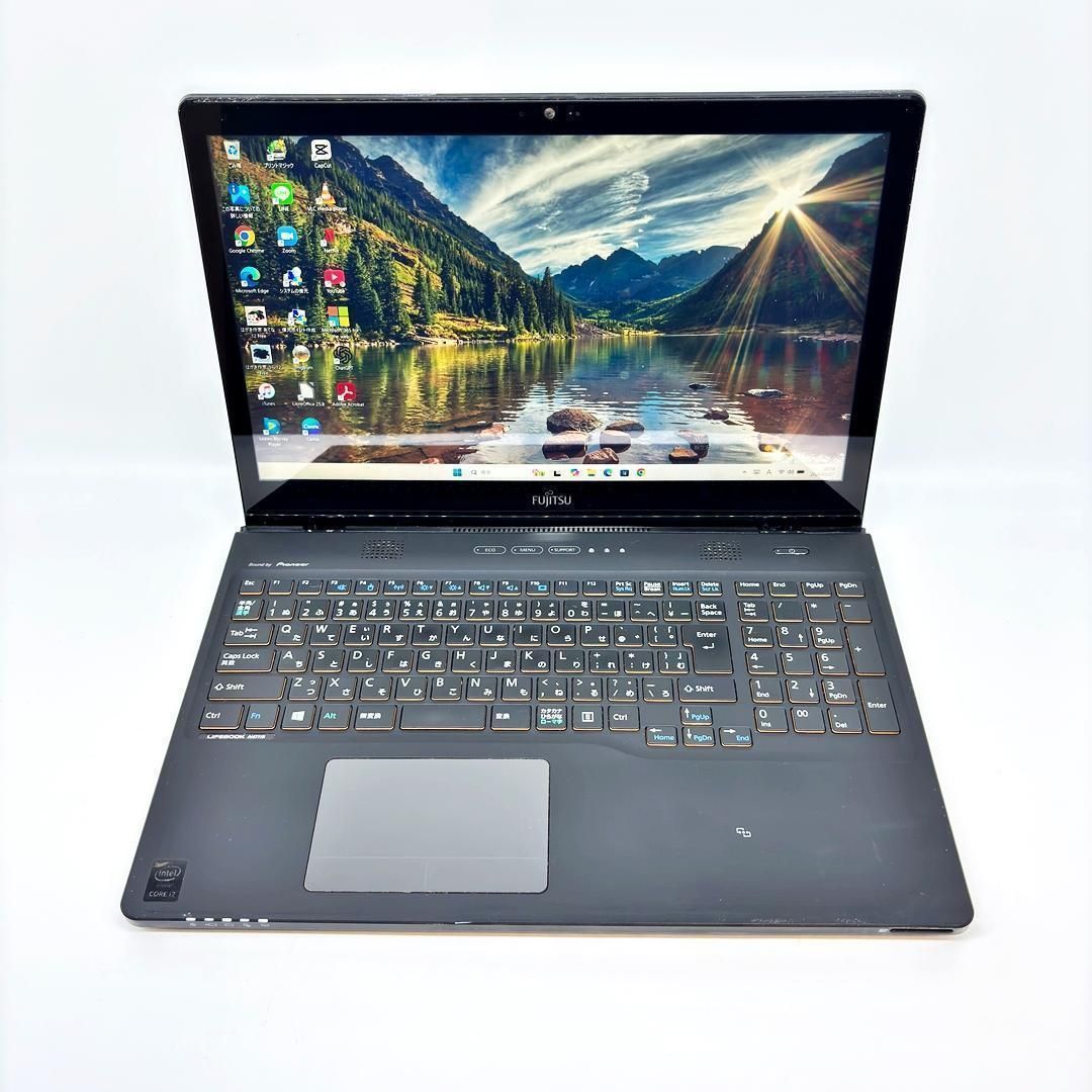 富士通 ノートパソコン Corei7 SSD タッチパネル Win11 A75 - メルカリ