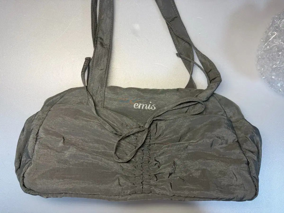 EMIS シャーリング ダッフルバッグ グレー