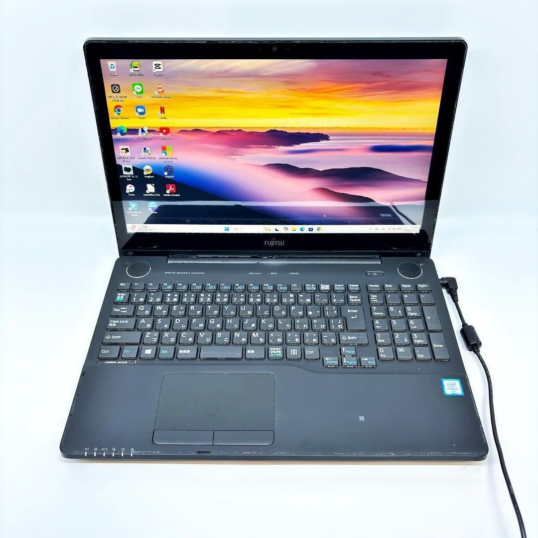 富士通 ノートパソコン Corei7 SSD オフィス付き Win11 A74 - メルカリ