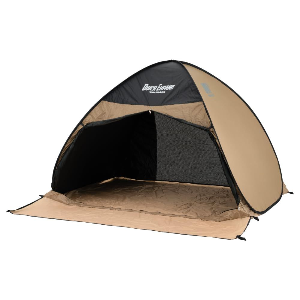 新品 武田コーポレーション クイックエクスパンドサンシェード 200 メッシュ 200×194×127cm テント キャンプ アウトドア ブラウン QES26-200MBR