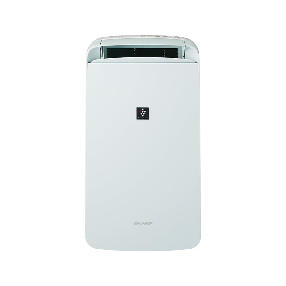 シャープ 衣類乾燥 除湿機 CM-T100-W 室温差約-10°冷風 プラズマクラスター 7000 消臭 カビ抑制 梅雨 パワフル除湿 上下 オートルーバー [ホワイト：10L/日]