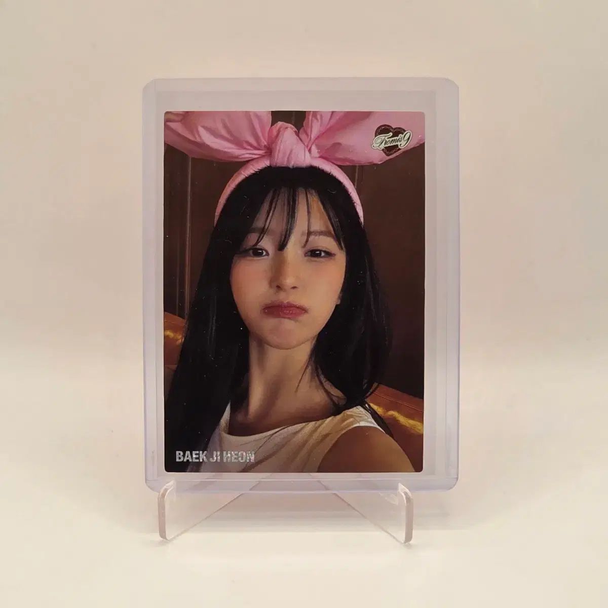 テレカ fromis_9(プロミスナイン・プミナ) ペク・ジホン(BAEK JIHEON) 99限定 セルフィー カード