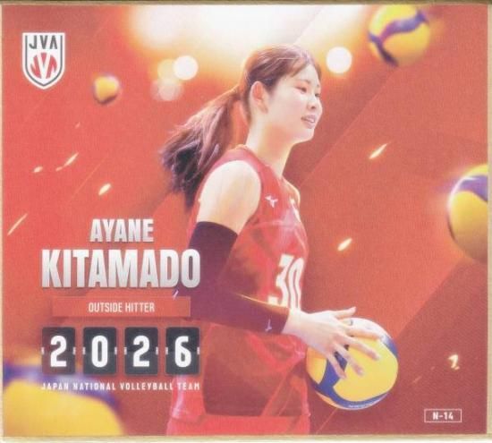 女子バレーボール　北窓絢音　mini色紙 プリントサイン 女子バレーボール 北窓絢音 mini色紙 プリントサイン 女子バレーボール