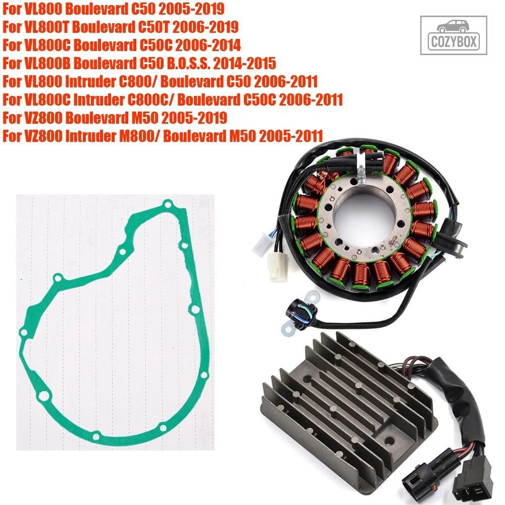 VL800 VZ800 レギュレーター 整流器 ステーター コイル カバー スズキ VL800T VL800C