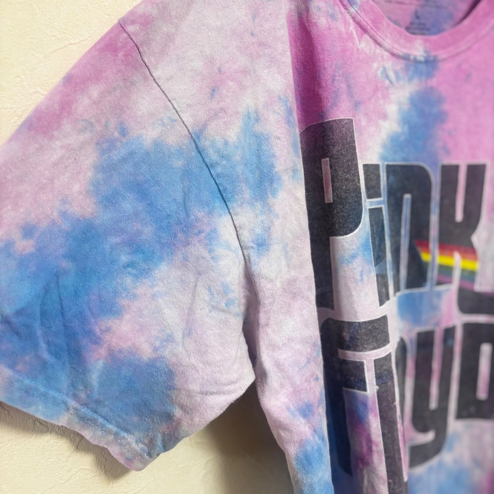 PINK FLOYD ピンクフロイド バンドTシャツ L タイダイ ピンク パープル