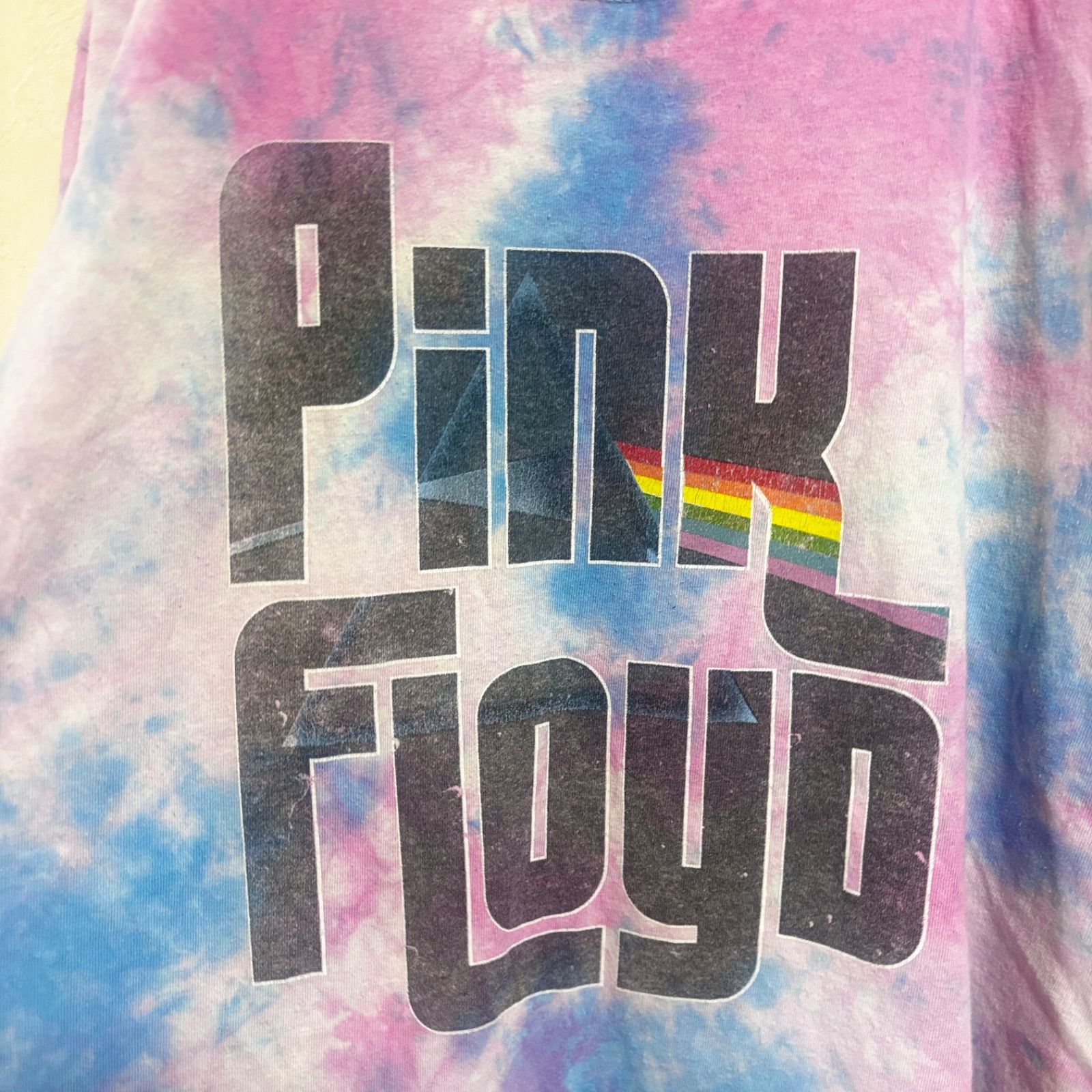 PINK FLOYD ピンクフロイド バンドTシャツ L タイダイ ピンク パープル