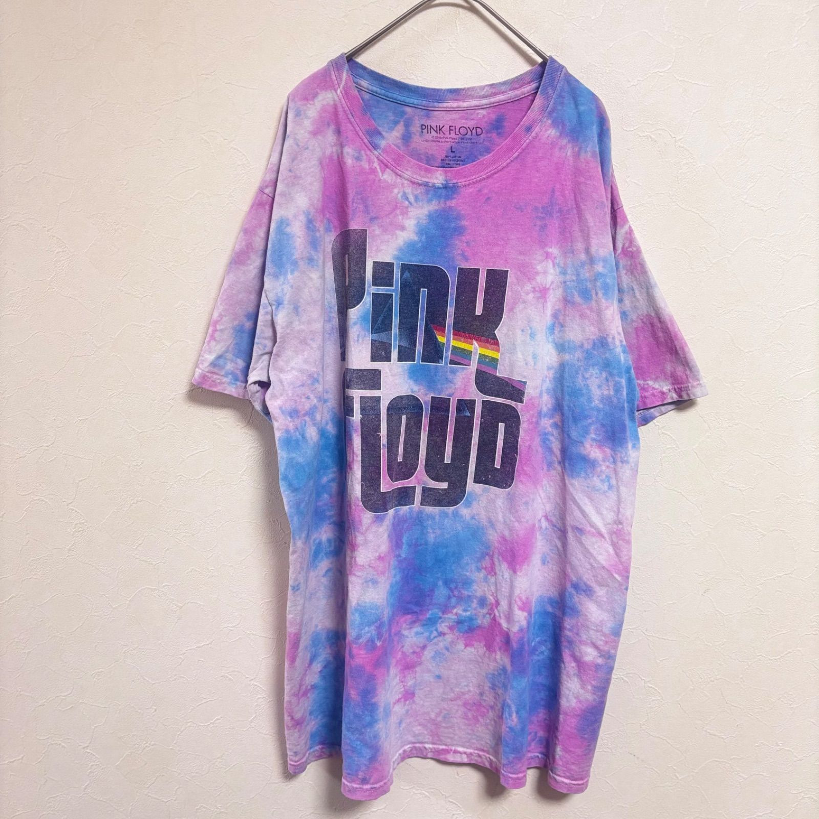 90s ピンクフロイド PULSE タイダイ バンドTシャツ L コピーライト PINK FLOYD ピンクフロイド バンドTシャツ L タイダイ ピンク パープル