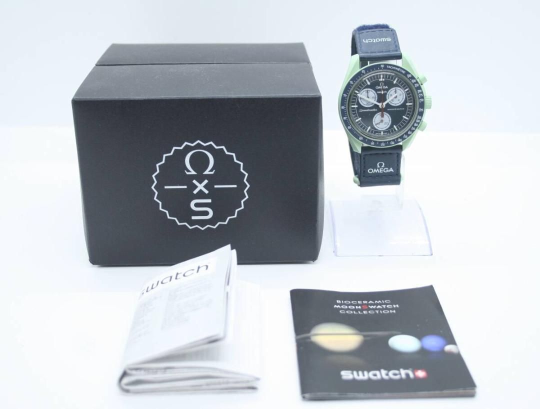 OMEGA SWATCH スピードマスター クォーツ メンズ 美品 中古 26,864円