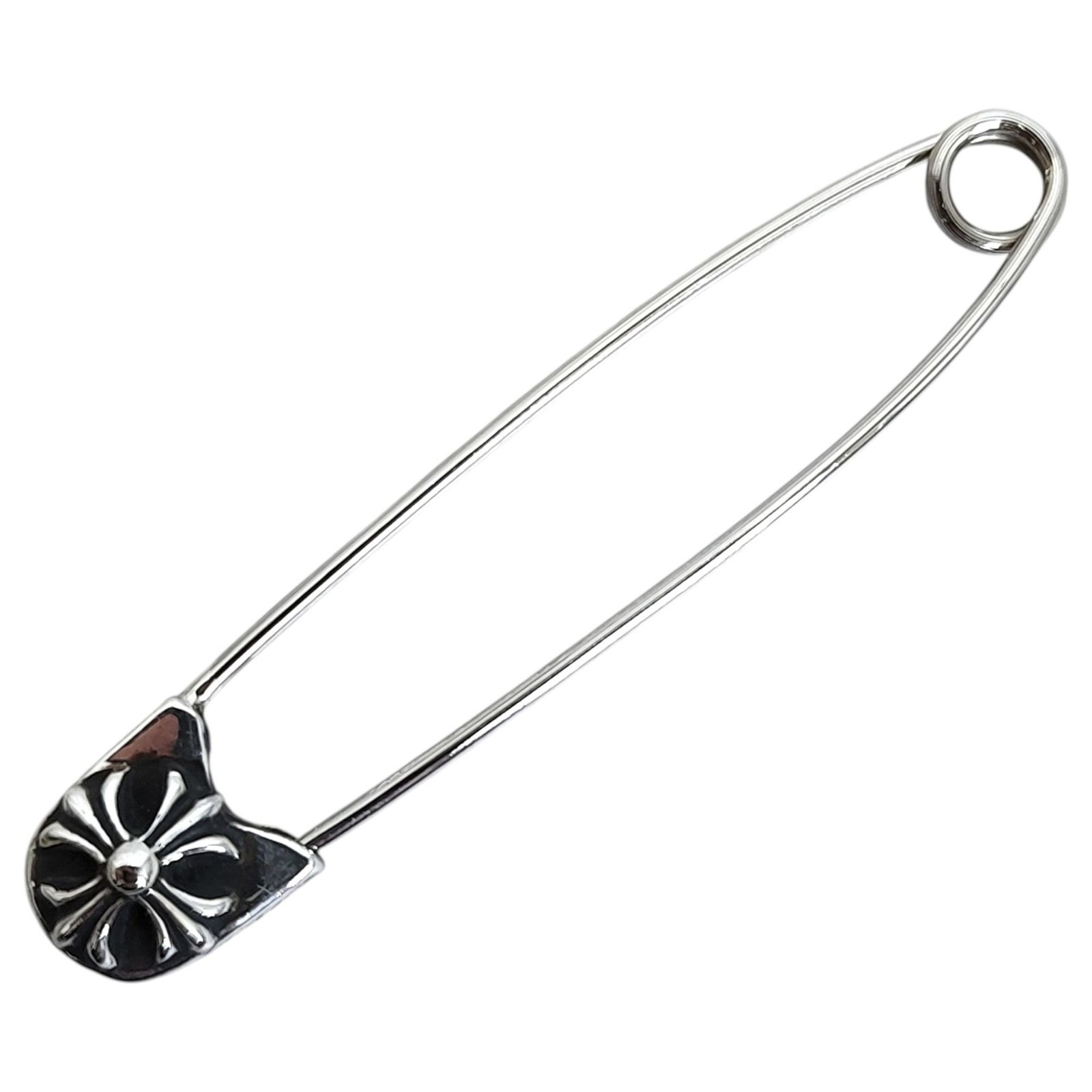 Chrome Hearts クロムハーツ SAFETY PIN LG ラージセーフティピン ネックレストップ F シルバー ユニセックス