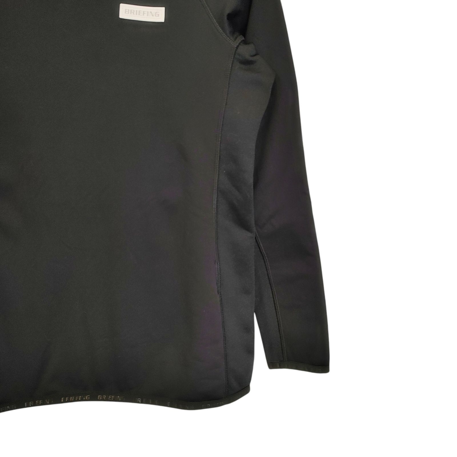 24AWブリーフィングゴルフPOLARTEC WINDBLOCKクルーネック黒M BRIEFING GOLF ブリーフィングゴルフ 22AW POLARTEC WINDBLOCK HIGH