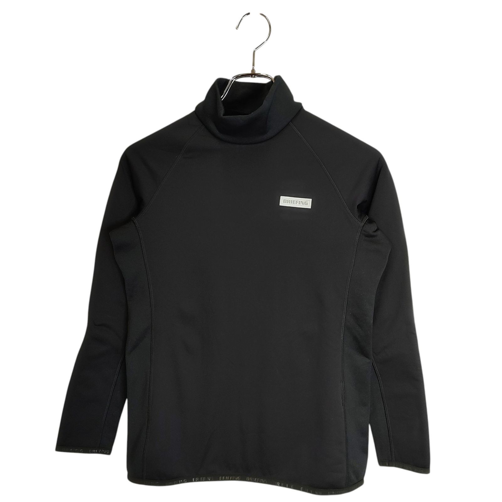 24AWブリーフィングゴルフPOLARTEC WINDBLOCKクルーネック黒M BRIEFING GOLF ブリーフィングゴルフ 22AW POLARTEC WINDBLOCK HIGH
