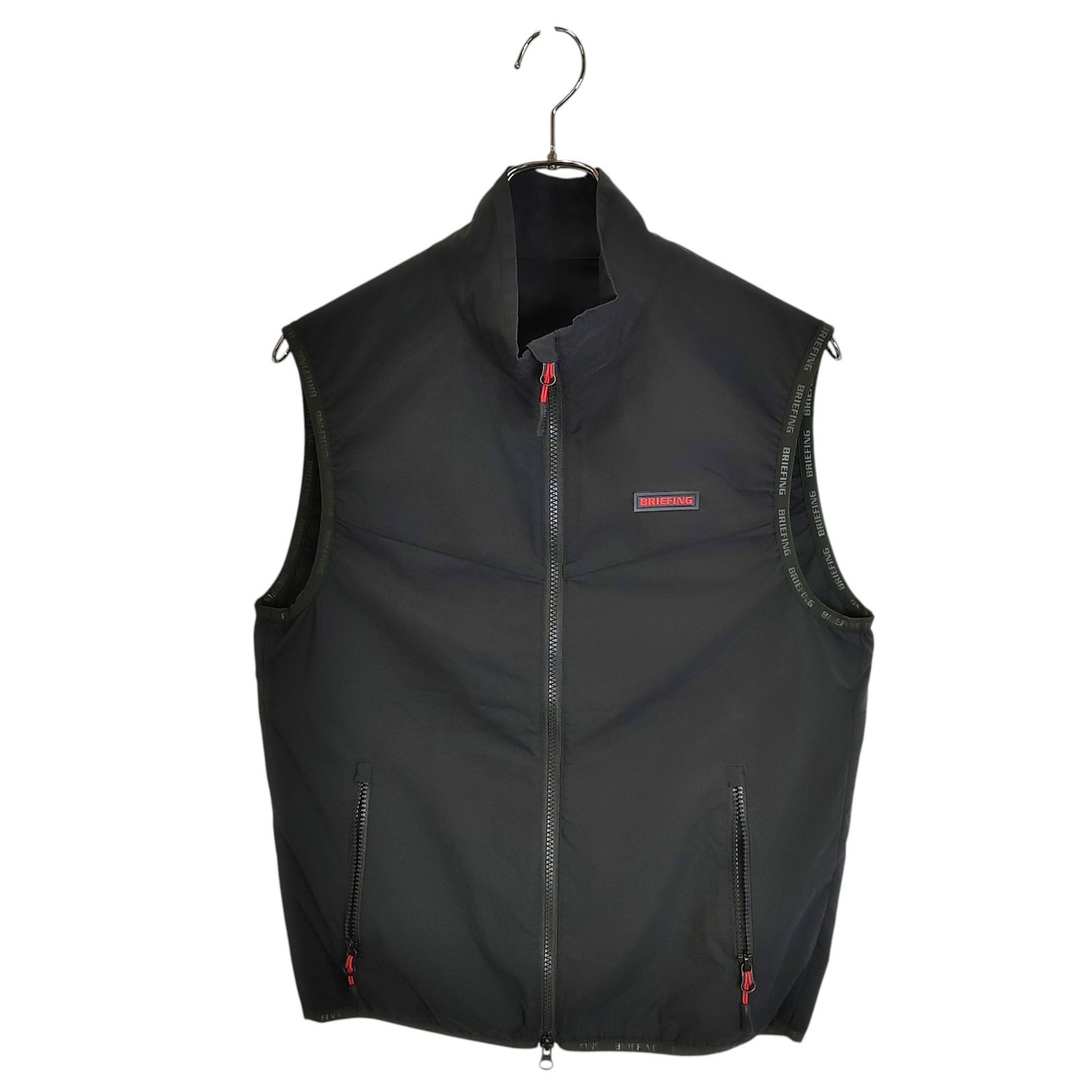 【極美品✨】BRIEFING GOLF MENS WIND VEST 黒　M BRIEFING GOLF ブリーフィングゴルフ WIND VEST ウィンドブレーカー